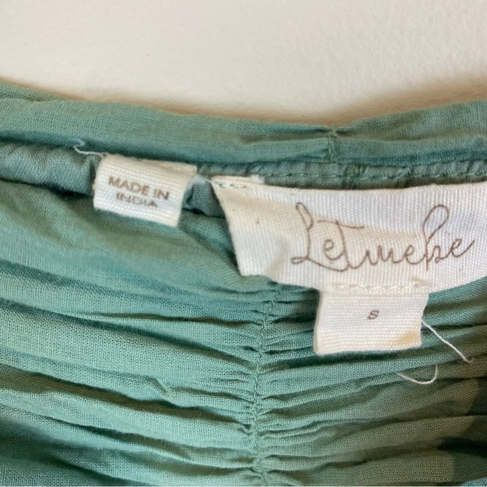 Anthropologie LetMeBe Tiered Bohemian Mini Skirt Sz S Lined‎ Ruched Waist Fairy